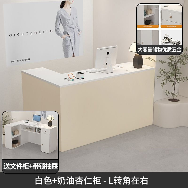 Clothing store small front desk cashier company bar table beauty salon reception counter computer desk office desk