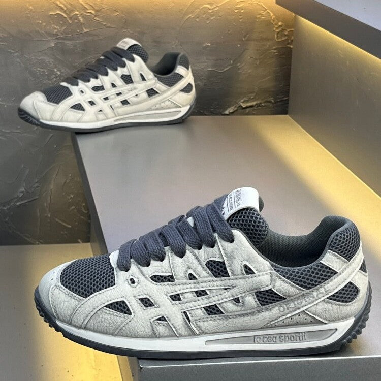 Men's 2026 summer breathable mesh trendy versatile casual athletic sneakers lightweight soft sole non-slip chunky sneakers