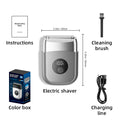 new reciprocating electric shaver for men, full body washable, triple blade head, rechargeable razor, beard trimmer