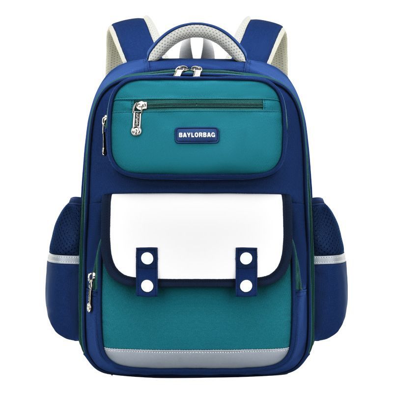 New British style schoolbag for primary school students, scientific spine care, children's schoolbag for boys in grades 3-6, large-capacity backpack