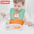 Baby eating bib waterproof anti-dirty infant kids breathable stereo silicone feeding food bib soft children's bib