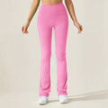 New arrival cross-border fashion butt lifting yoga pants peach butt running training tight sports wide leg pants breathable fitness pants