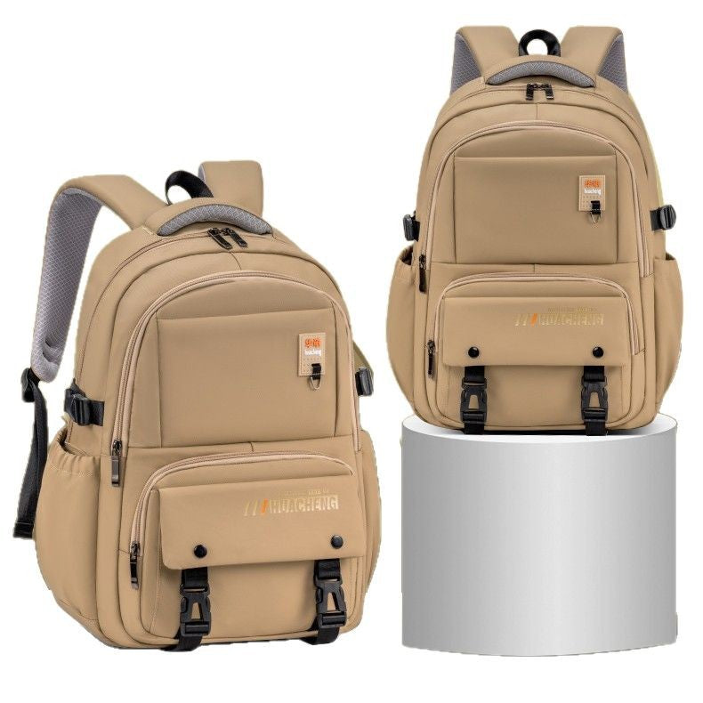 New primary school students, junior high school students, schoolbags for grades 1-9, large capacity, lightweight and wear-resistant children's backpack, dirt-resistant