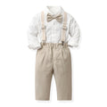 One-year-old dress for baby boys fall and winter british style birthday party clothes for boys overalls suit baby suit