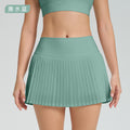 Fashion tennis skirt casual breathable pleated sports skirt for women fake two-piece quick-drying fashion tape high waist fitness skirt