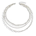Multi-layered hip-hop necklaces wholesale, cross-border hot-selling, personalized metal punk style, high-end unisex jewelry