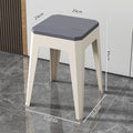 Popular new plastic stool, thickened and durable, square stool, minimalist design for home use, living room storage, shoe-changing stool, stackable for entryways