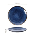 10inch shallow plate-blue
