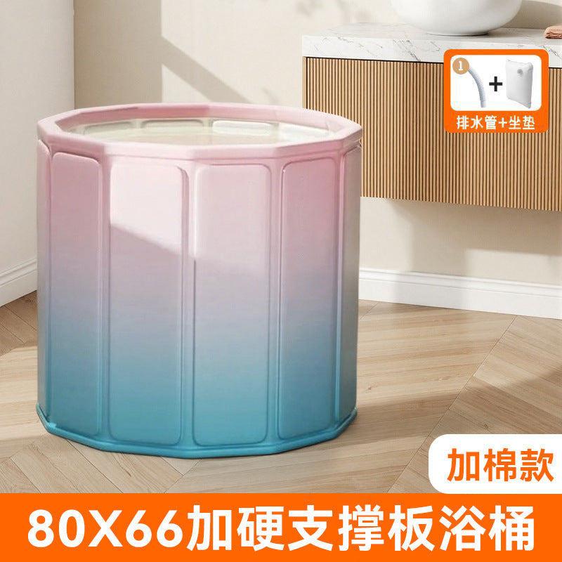 Bath bucket kids foldable baby bath bucket for home adult thickened bath tub bath tub winter full body bath bucket