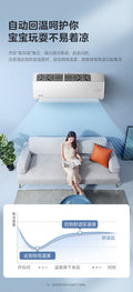 Midea air conditioner 1.5hp inverter wall-mounted unit kfr-35gw/g3-1 (government procurement model) - smart temperature control