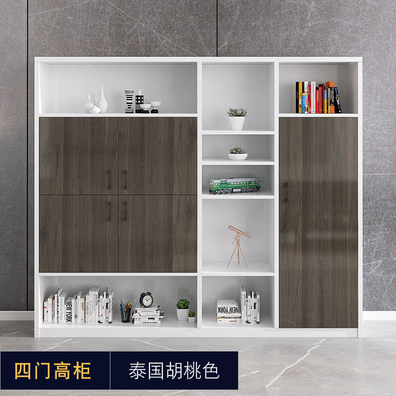 Office minimalist modern file cabinet wooden document financial records small cabinet low cabinet panel drawer style