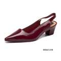 New pointed-toe sandals, high heel sandals, women's versatile mary jane stilettos, open-back low-cut fashionable outdoor sandals