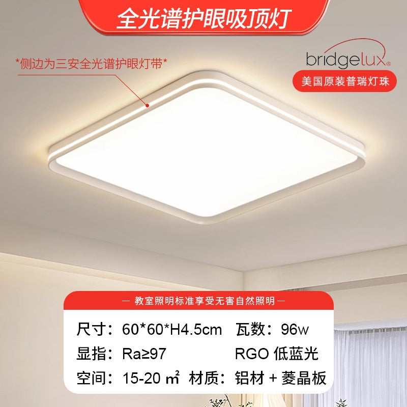 Full spectrum eye protection bedroom light modern simple ceiling light led Internet celebrity 2025 new master bedroom lighting