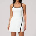 nude yoga dress women's sexy cut out breathable silm fitness sports quick-drying short yoga clothes for women