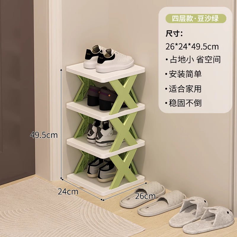 Shoe rack for home door multi-layer small narrow rental house simple shoe rack indoor new arrival 2025 popular shoe cabinet