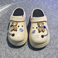 New fashion platform clogs women's thick sole height increasing non-slip trendy cute beach sandals slippers outdoor summer wear
