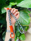 New arrival mobile phone contrast color lanyard halter anti-lost adjustable wrist rope keychain hand-woven rope two-color hand rope