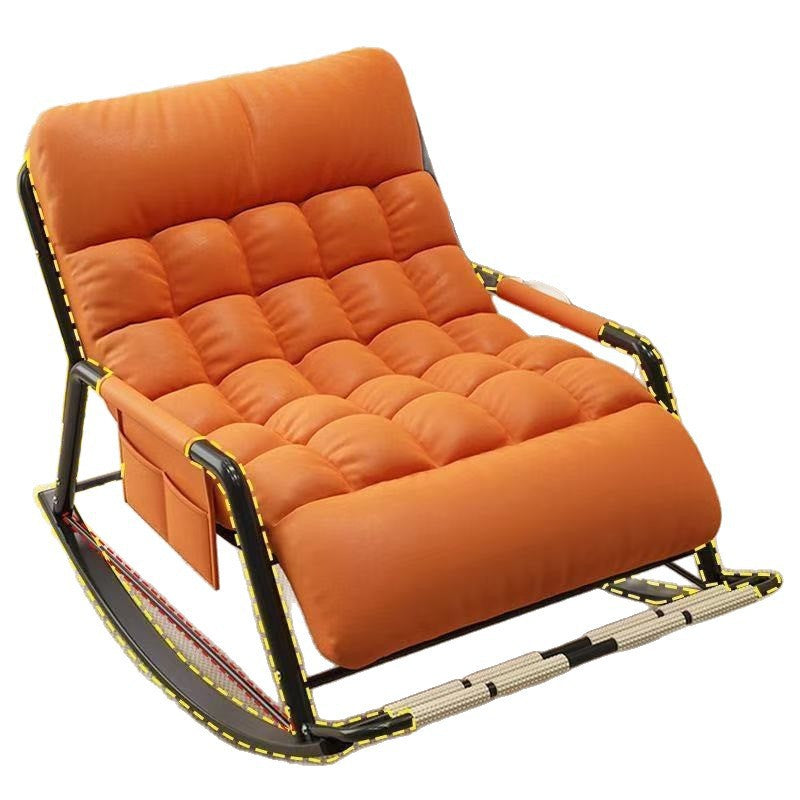 Rocking chair recliner adult sitting and sleeping dual-purpose new lunch break chair for home balcony casual chair double lazy sofa chair