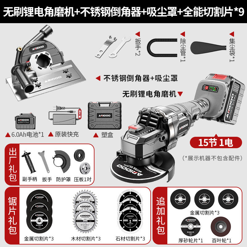 Angle grinder tile chamfering device portable 45 degree woodworking bricklayer universal cutting artifact portable chamfering device