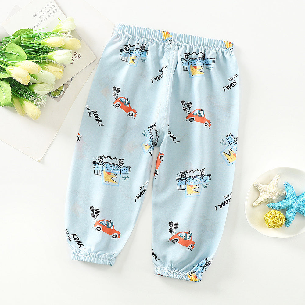 Kids' mosquito-proof pants: summer baby bloomers, toddler & child long pants, breathable air conditioning pants for boys & girls