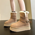 Thick soleknee socks snow boots for women 2025winternew arrivalfleece-linedthickened two-wear northeast snow boots cotton boots