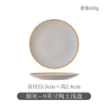 Ashes - 9inch clay shallow plate