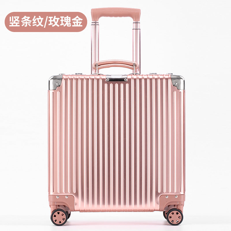 All-aluminum magnesium alloy trolley case 18-inch boarding case 20-inch suitcase bag all-metal small suitcase password box