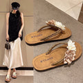 2026new arrival camellia cartoon cute flip-flops women's outwear casualeasiest for matchins lazy style sandals