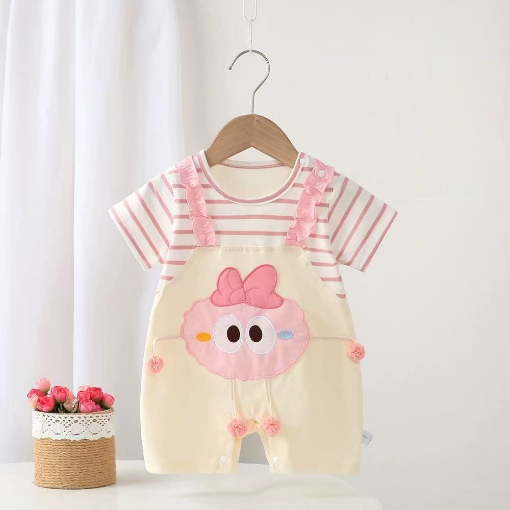 Infant and toddler onesies, new summer styles for baby girls, outdoor rompers, newborn clothes, baby crawling suits