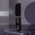 Rechargeable hair straightening comb, cross-border wireless hair straightener, negative ion hair straightening comb, wireless straightening & curling comb, portable hair straightening & curling comb