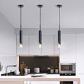 Modern minimalist linear single-head pendant light, italian-inspired light luxury style, suitable for bedrooms, bedside tables, bars, restaurants, and hotels
