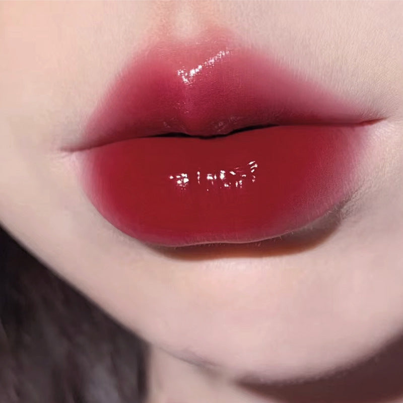 HERORANGE~ Crystal Frozen Mirror Lip Glaze Moisturizing Clear Glass Lip Gloss Pure Desire Tender Girl Water Light Dudu Lip Frozen