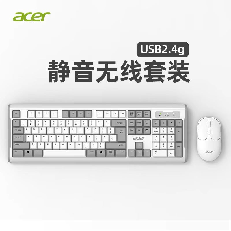 Source wholesale brand keyboard color matching wireless keyboard and mouse 104 keys independent number area 2.4G wireless battery