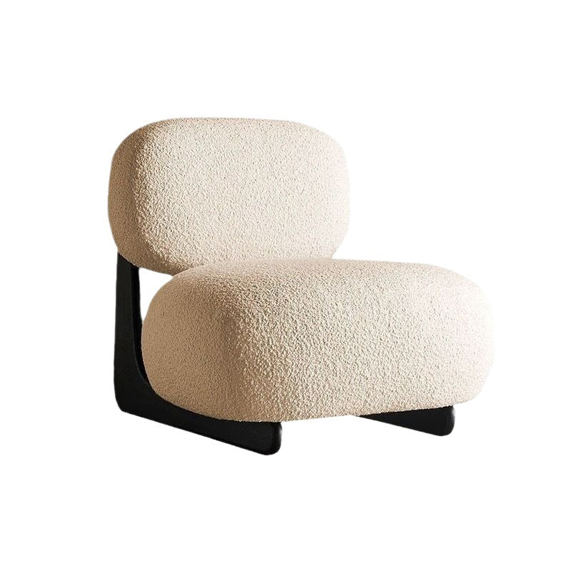 Wabi-sabi style alpaca cute single sofa chair solid wood casual floor-standing lazy kidspopularcasualaccessible luxury chair