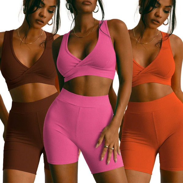 YD1176 European and American women's clothing, 's new models, fashionable and sexy threaded waist two-piece set,  women's clothing
