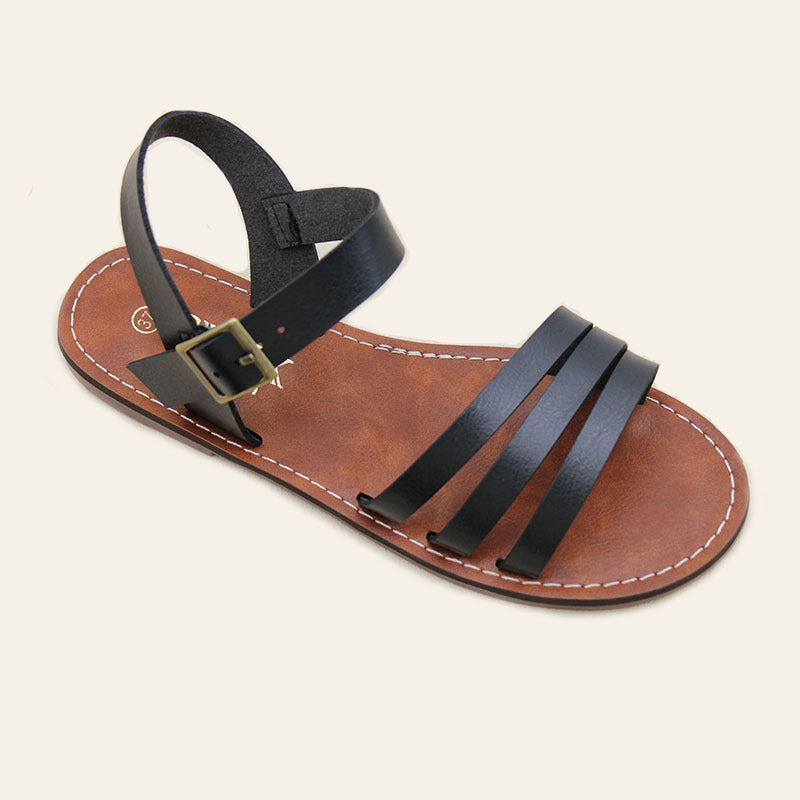 Foreign Trade Chaozhou Women's Shoes Flat Sandals Summer Beach Shoes Non-slip Comfortable One-word Belt Shoes Ladies Sandals