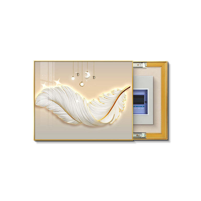 Nordic meter box decorative painting, no punching distribution box, electric switch box shielding hanging God of Wealth switch box, meter box mural