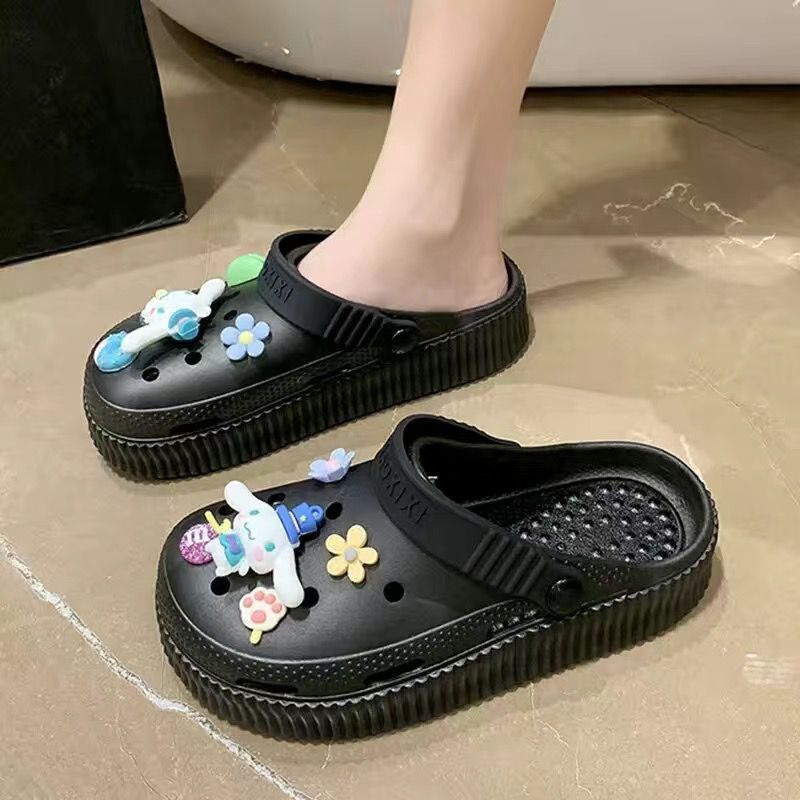 2025 baotou sandals women's hot style clogs outwear non-slip home soft beach new arrivalcouple sandals