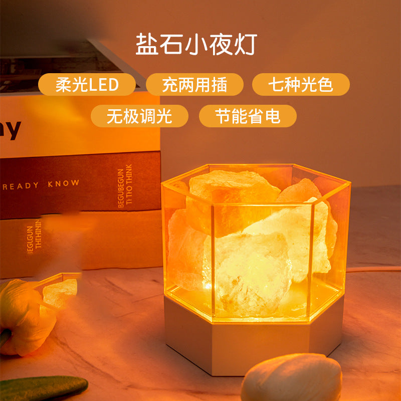 popular salt stone mosquito repellent classy sense aromatherapy lamp bedroom bedside birthday romantic atmosphere gift night light