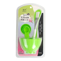 Wholesale spa & beauty tool set: 6-piece mask bowl kit with makeup brushes, mixing spatula, and plastic bowl for mask preparation