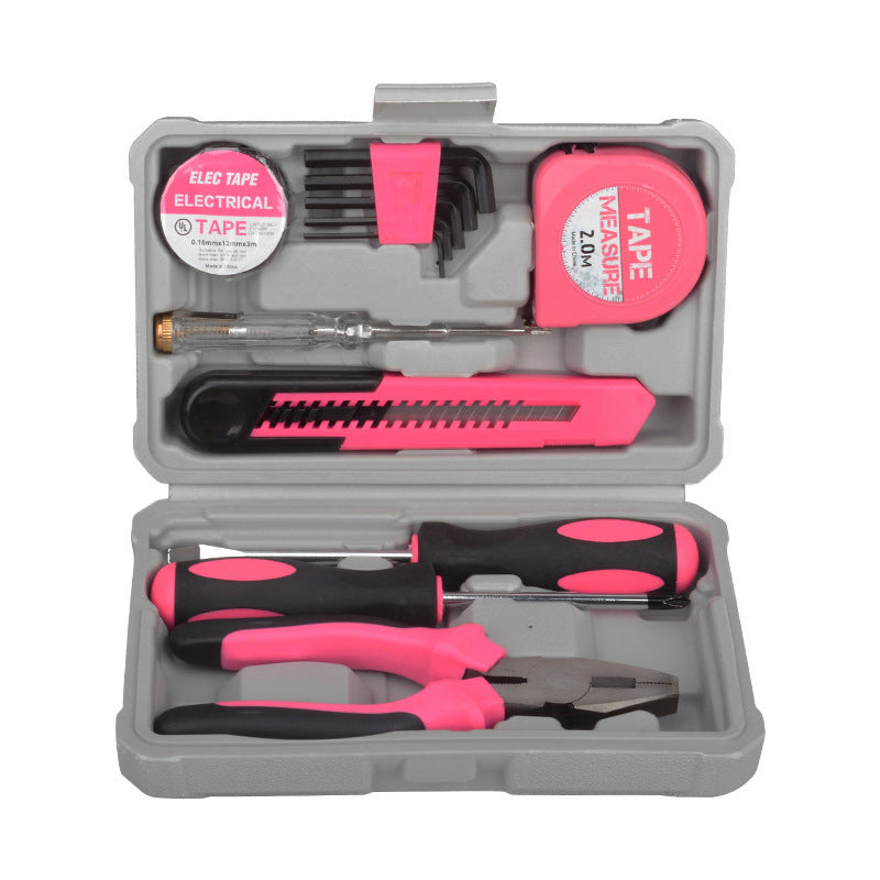 Cross-border popular household hand tool set household multi-functional combination toolbox set car maintenance tool