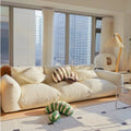 Arflex bread particle fleece fabric sofa - cream white, light luxury style, ultra-soft designer lazy sofa for living room