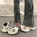Hong kong style fried street thick sole dad shoes show small feet high street easiest for match student sports shoes mesh street style popular casual shoes