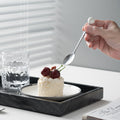 Accessible luxury ceramic ball fruit fork for home stainless steel spoon multi-purpose dessert spoon good-looking glazed pastry fork