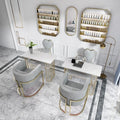 Scandinavian iron sofa chair accessible luxury nail salon back chair marble table manicure table soft bag manicure chair suit
