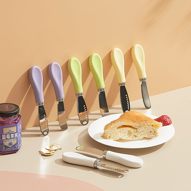creative cheese spreading knife original cartoon style dopamine color butter knife afternoon tea spreading knife wholesale