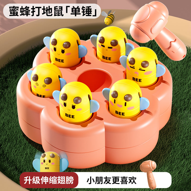Douyin's same style bee whack-a-mole kids toy for boys and girls, babies, infants, early education, intelligence, brain-stimulating beating