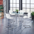 Glass dining tableexport dining table modern casual tempered glass table dining table and chairs transparent round table