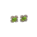 Necklace female internet celebrity four-leaf clover zircon pendant earrings niche design fashion new high-end sense sweater chain suit