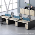 Staff screen desk casual modern office workstation table and chair combination face-to-face multi-person slot staff booth